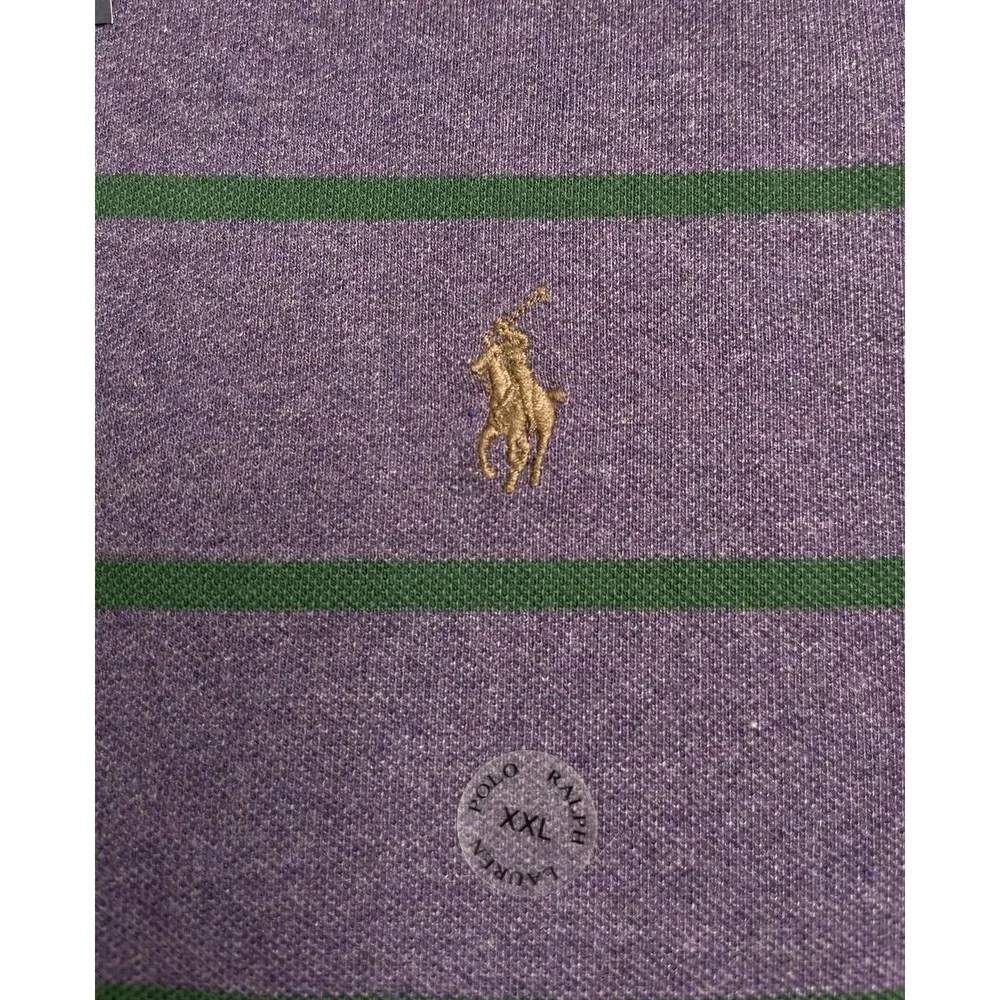Vintage Polo Ralph Lauren Bundles Shirt Men's XXL Striped Short Sleeve NWT
